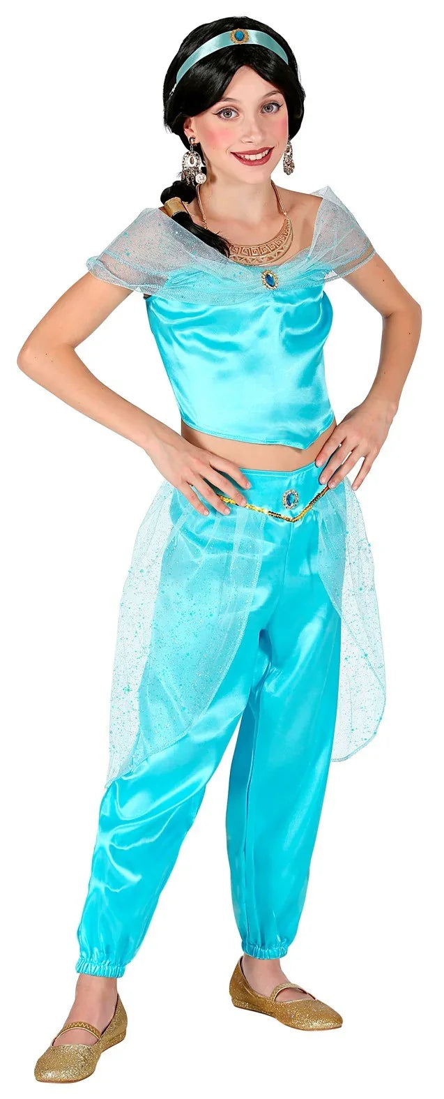 Disfraz de Jasmine de Aladdín para Niña Jasmine Widmann