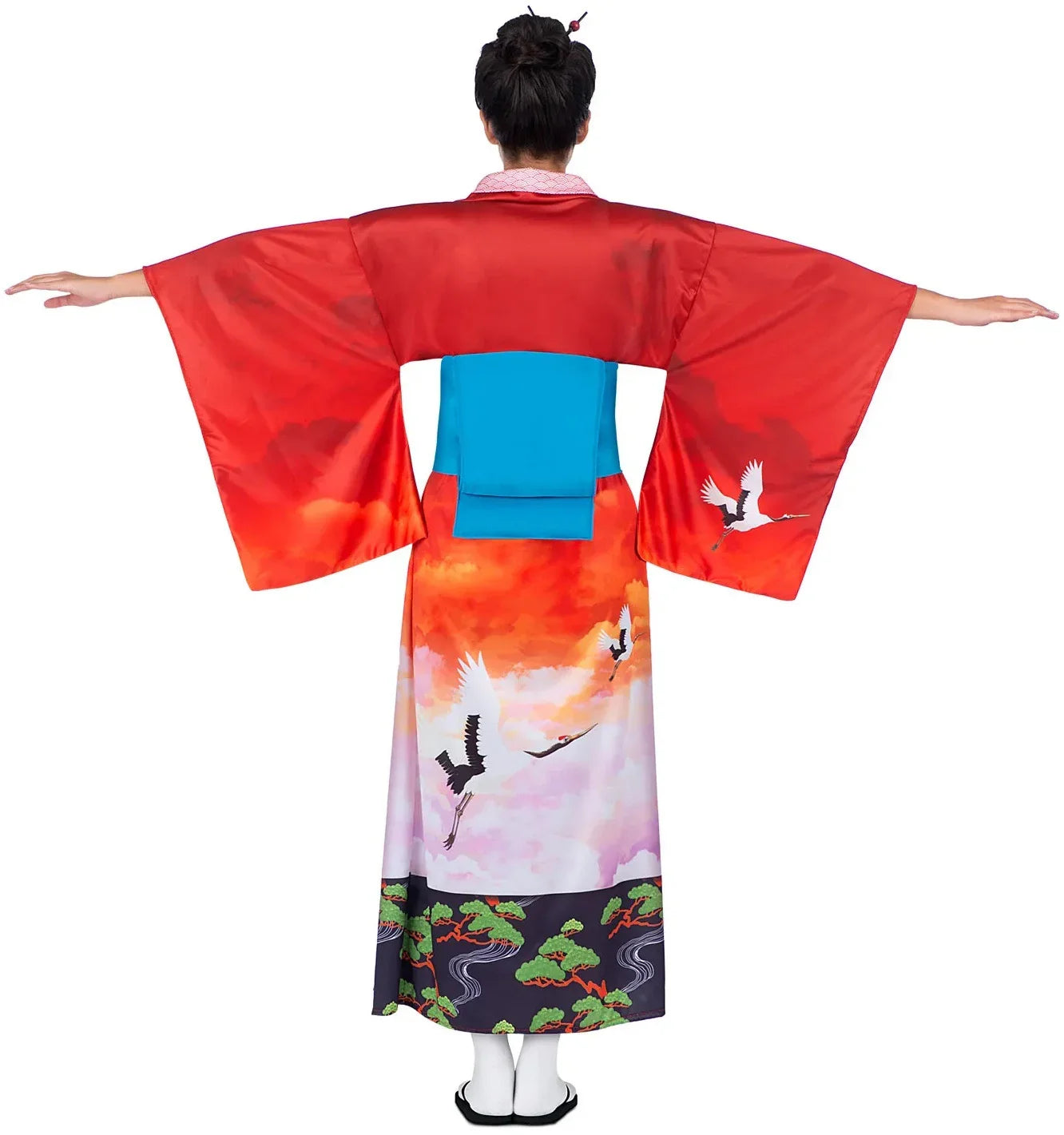 Disfraz Geisha Kimono Paisaje para Mujer Geishas Viving