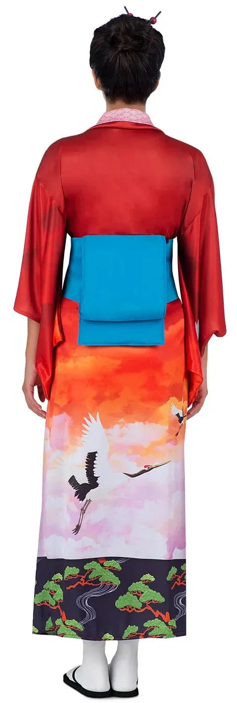 Disfraz Geisha Kimono Paisaje para Mujer Geishas Viving