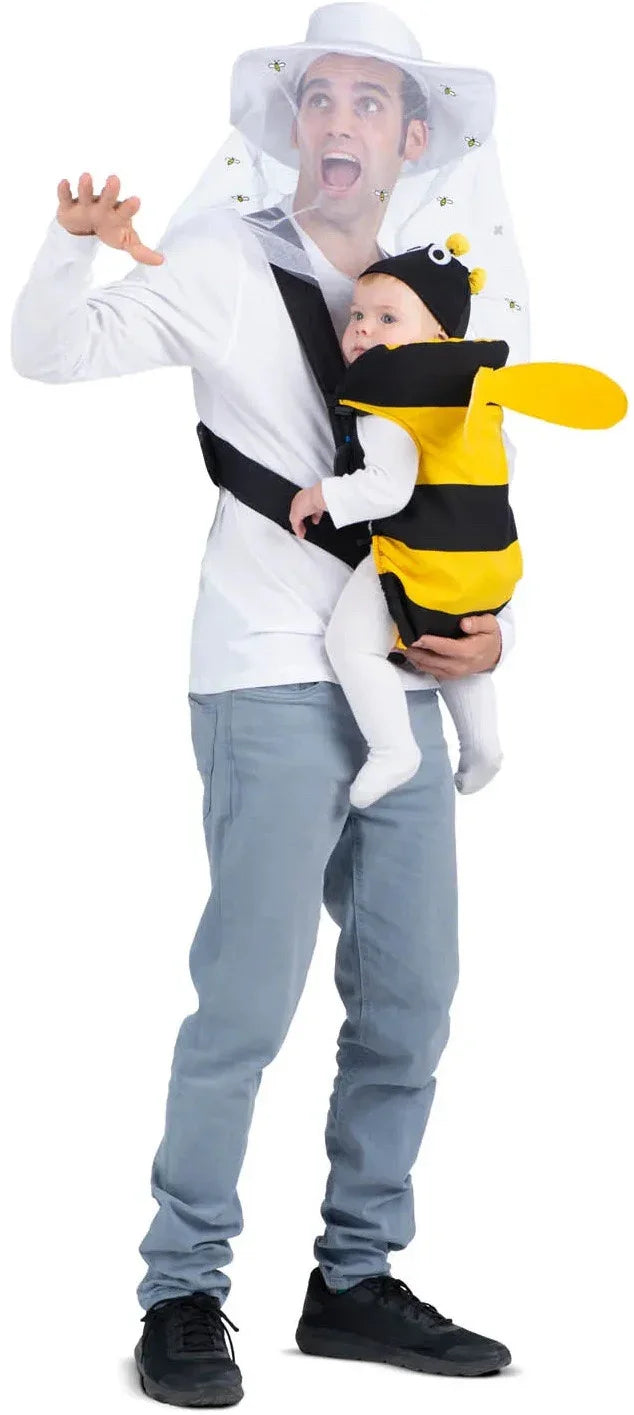 Disfraz de Apicultor con Abeja Cubremochila para Bebé y Adulto Abejas Viving