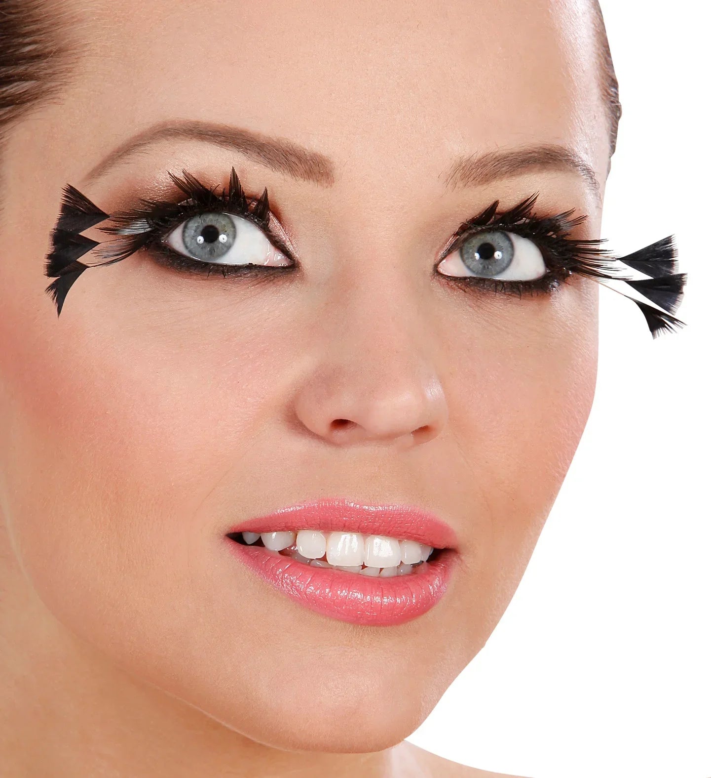 Pestañas Negras con Plumas COMPLEMENTOS Widmann