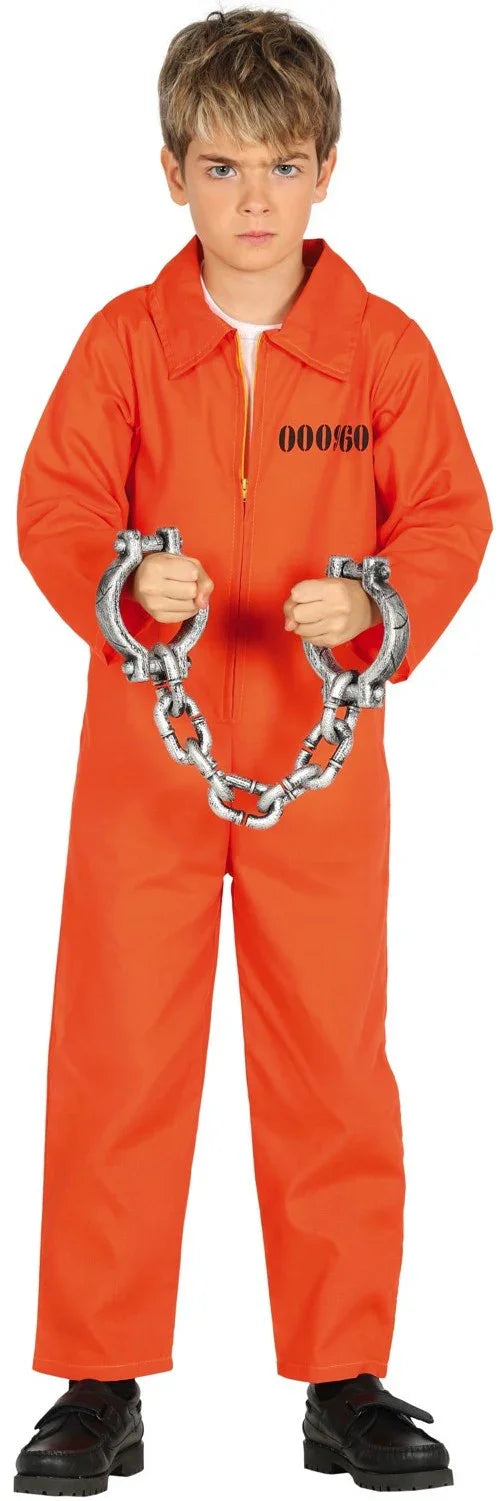 Disfraz de Preso Naranja Infantil Preso Guirca