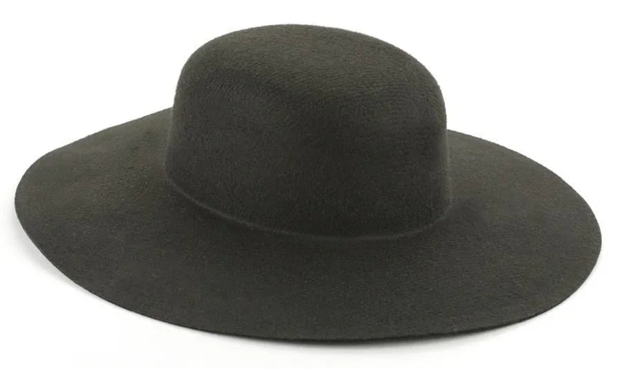 Pamela Negra de Fieltro para Decorar Sombreros y Gorros Widmann