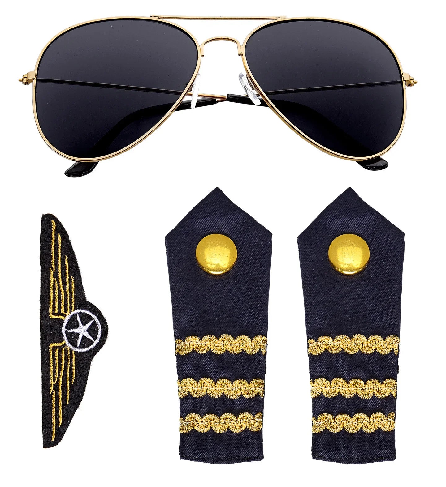 Set de Piloto Comandante de Avión Pilotos y Aviadores Widmann