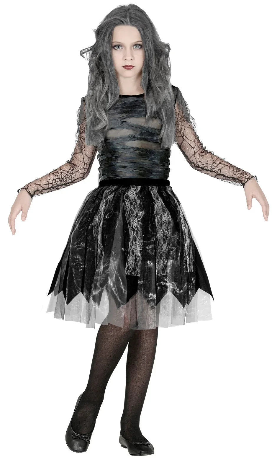 Falda Negra de Halloween para Niña Accesorios Halloween Widmann