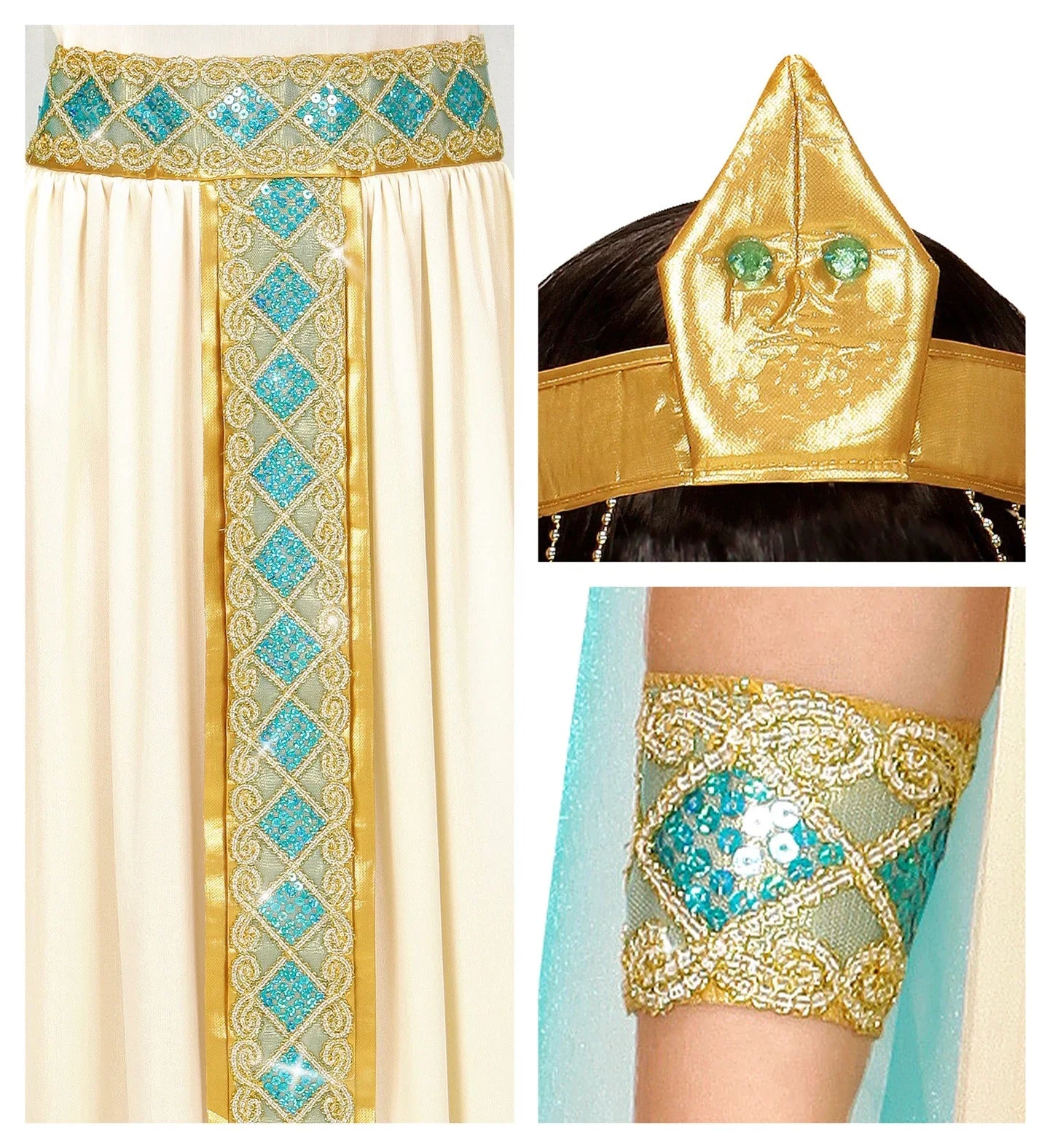 Disfraz de Reina Cleopatra para Niña Egipcios Infantiles Widmann