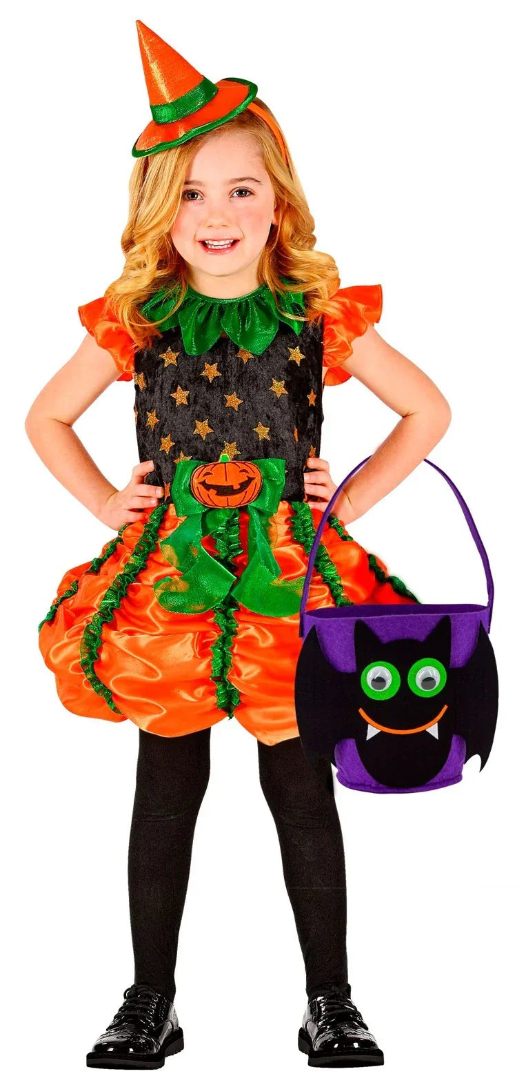 Cesta de Murciélago de Halloween Infantil Cestas de Halloween Widmann