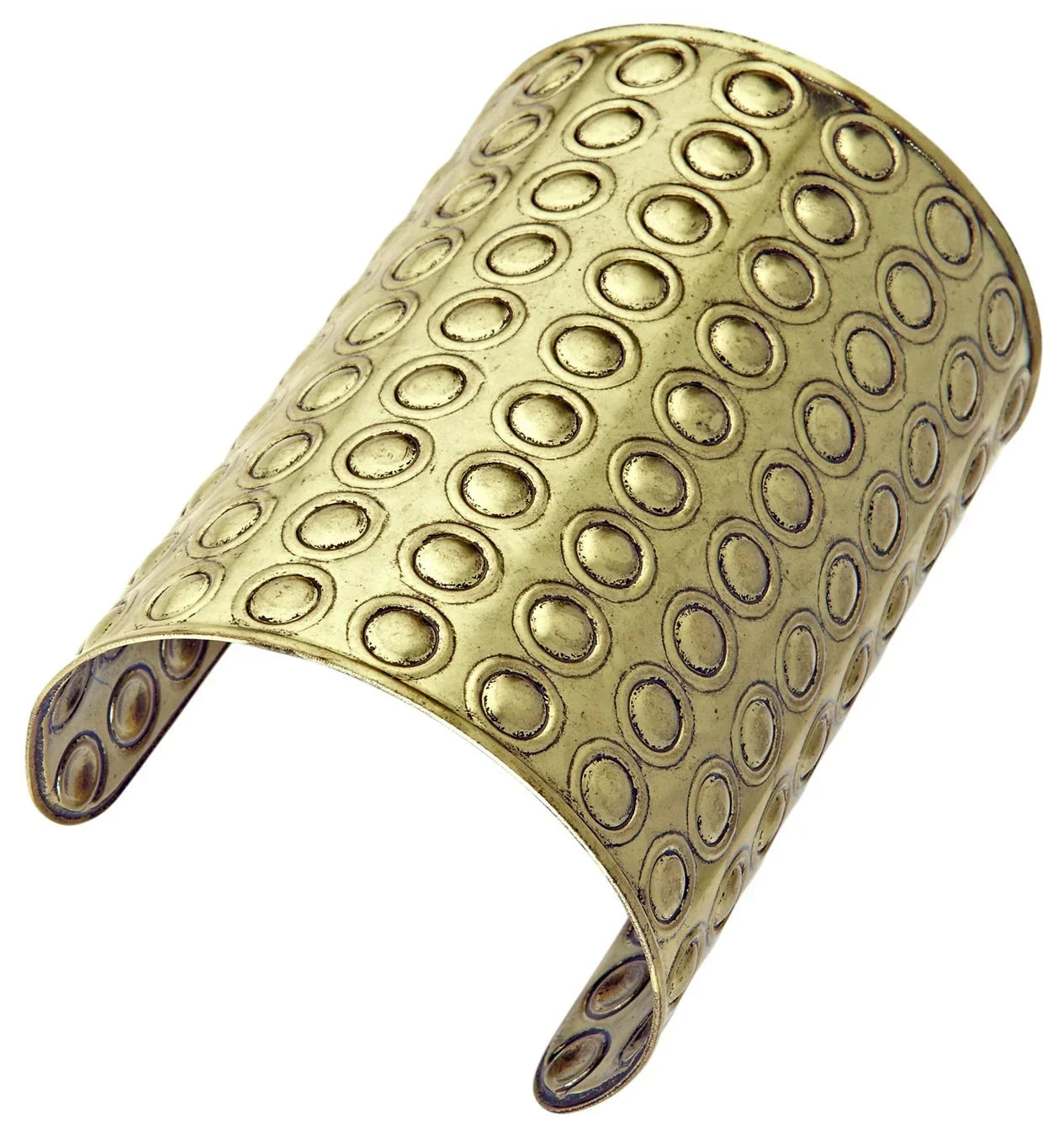 Brazalete Dorado Metálico con Tachuelas Redondas Brazaletes y Pulseras Widmann