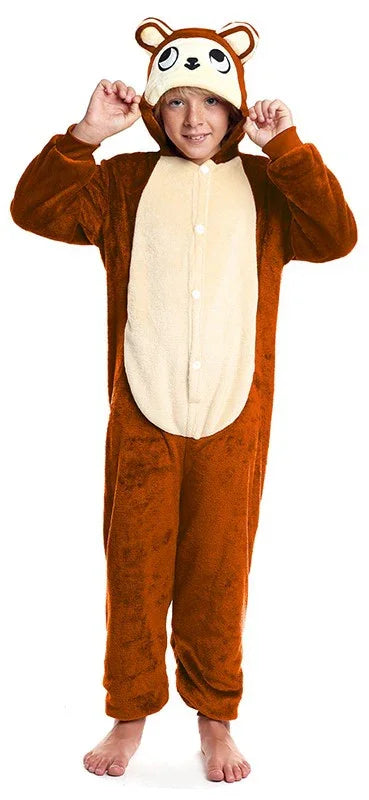 Disfraz de Mono Pijama de Peluche Infantil Mono y Gorila Partilandia