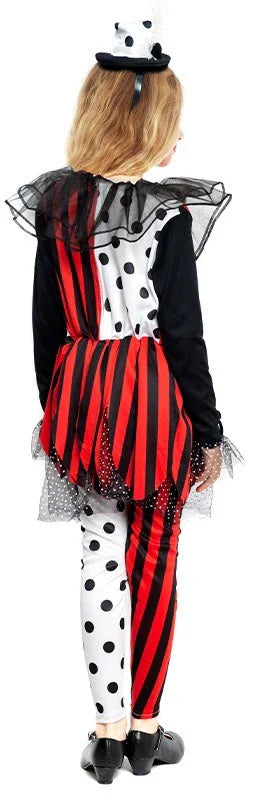 Disfraz de Arlequín Siniestro para Niña Payasos Asesinos Partilandia
