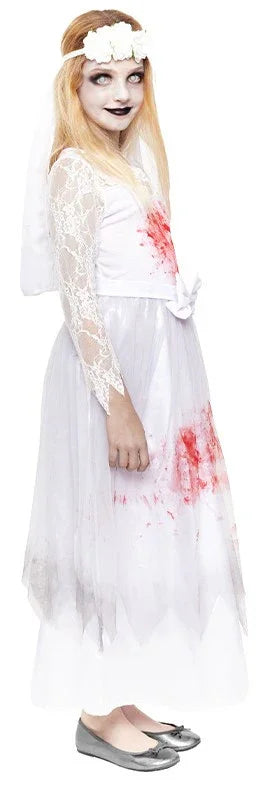 Disfraz de Novia Zombie Infantil Novias Cadáver Partilandia