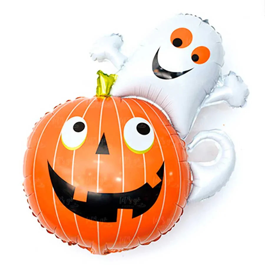 Globo de Calabaza y Fantasma para Decoración Globos de Halloween Partilandia
