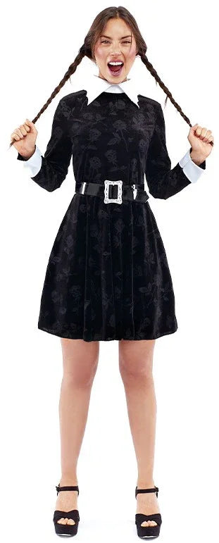 Disfraz de Miércoles Addams Oscura para Mujer Miércoles Addams Partilandia