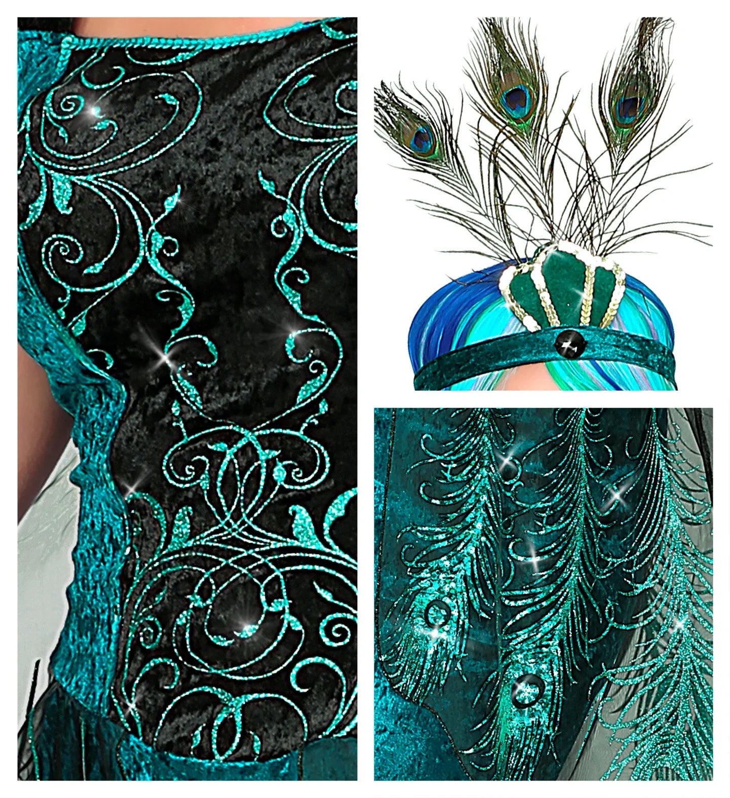 Disfraz de Pavo Real para Mujer Animales Widmann
