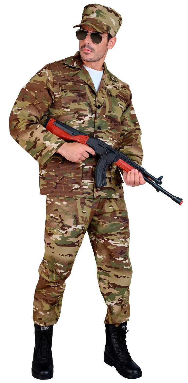Disfraz de Soldado Militar para Hombre Camuflaje Widmann