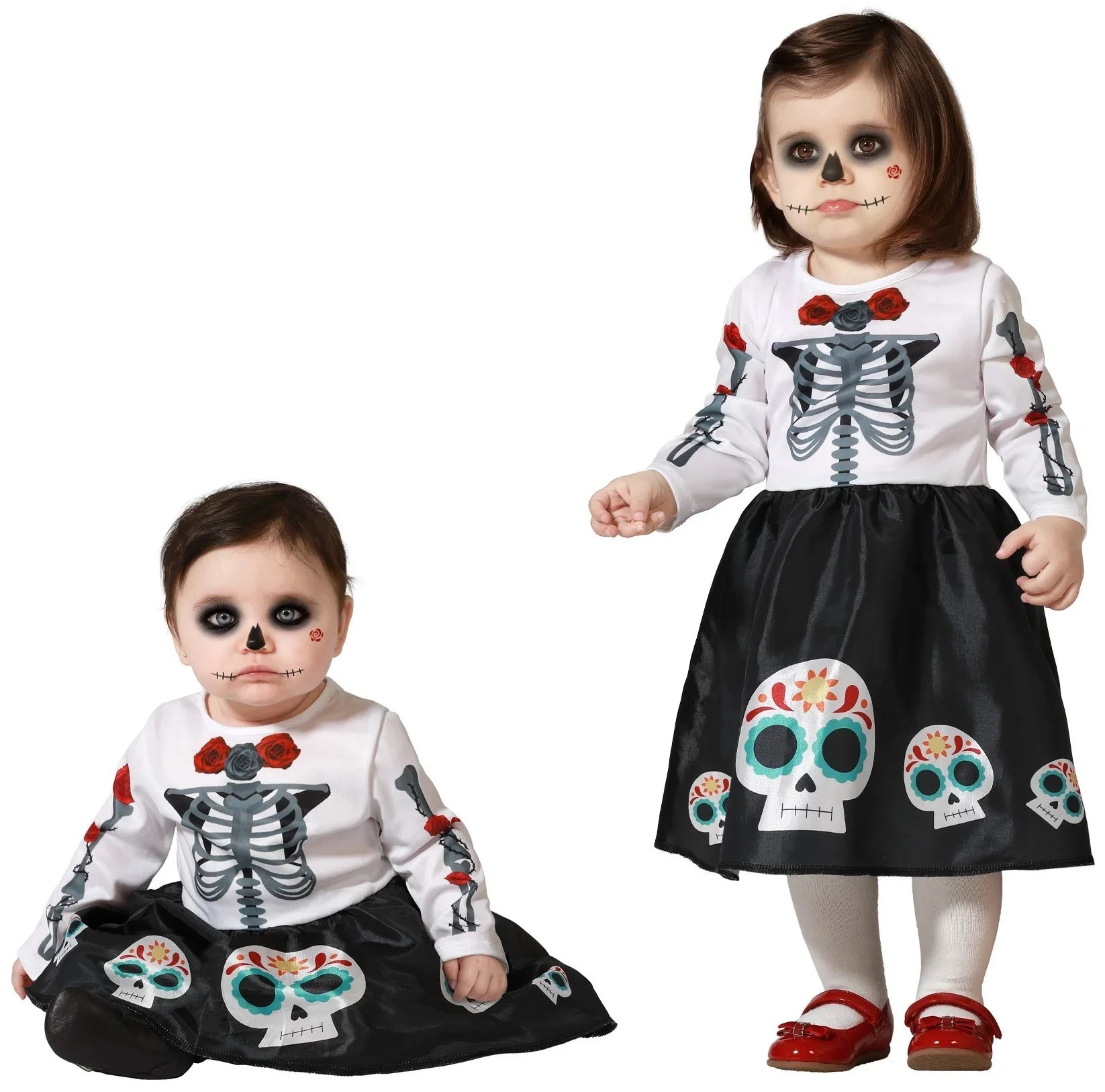 Disfraz de Esqueleto Catrina para Bebé Catrina Atosa