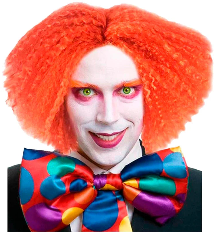 Peluca de Sombrerero Loco Naranja Rizosa Sombrerero Loco Partilandia