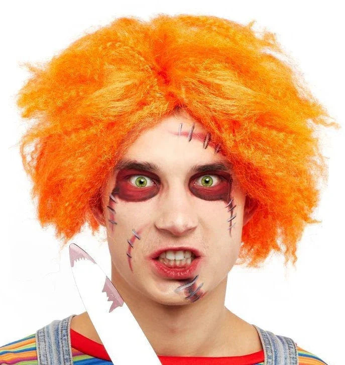 Peluca de Chucky el Muñeco Diabólico Naranja Chucky - El Muñeco Diabólico Partilandia