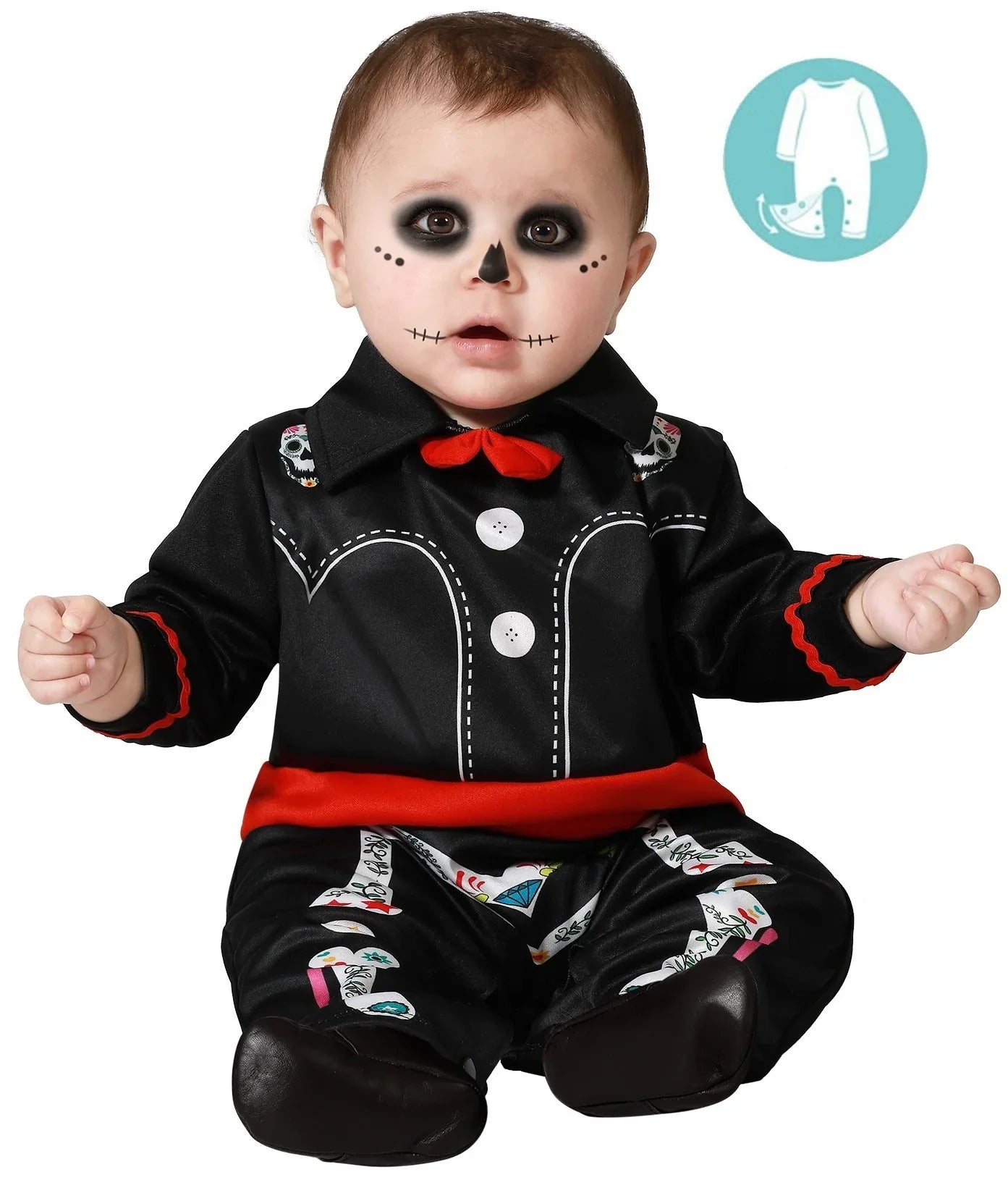 Disfraz de Catrín para Bebé Catrina Atosa