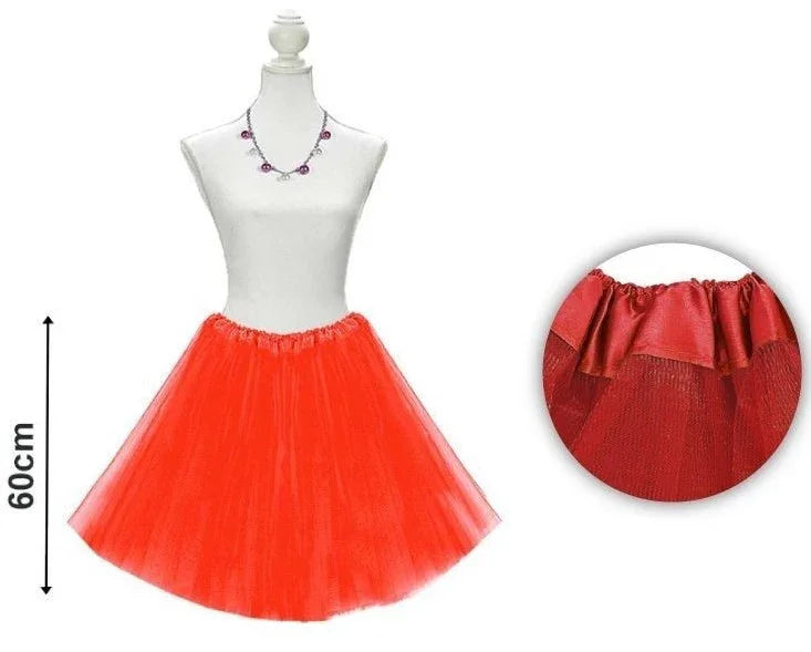 Tutú Rojo de 60cms para Adulto Tutús Partilandia