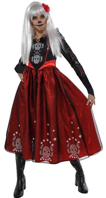 Disfraz de Catrina Mexicana para Niña Catrina Rubies