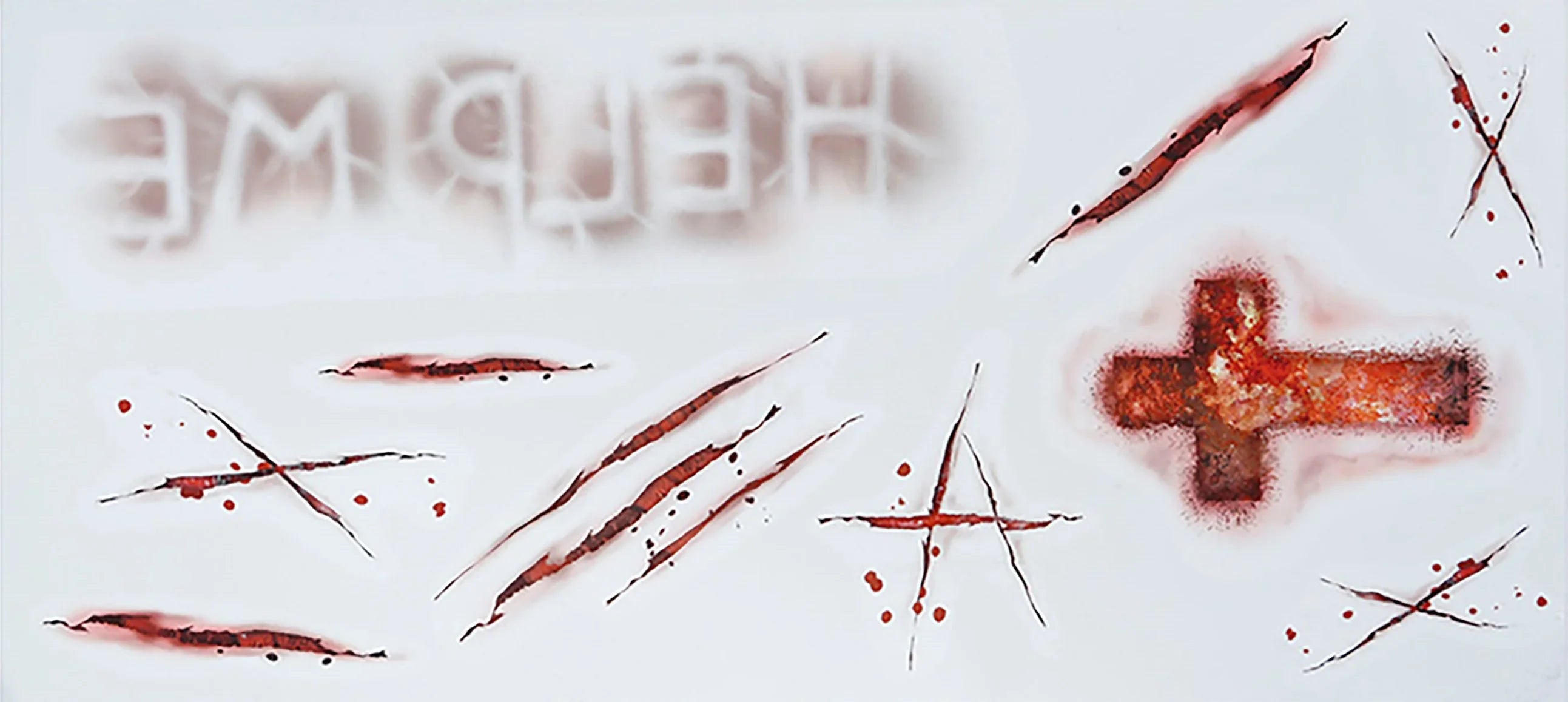 Tatuajes Adhesivos de Heridas de Poseída Maquillaje Halloween Guirca