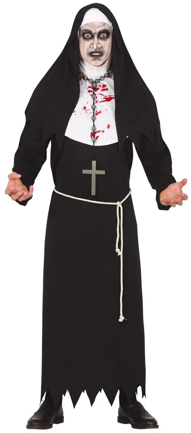 Disfraz de Monja Diabólica para Hombre Monjas Guirca