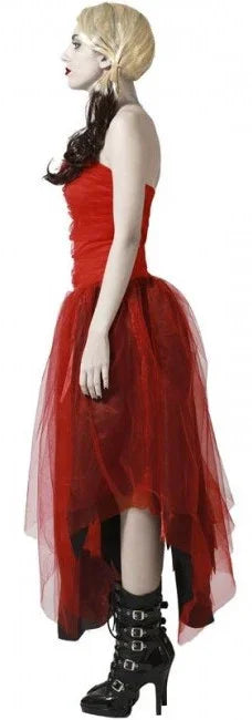 Disfraz de Harley Rojo Falda de Tul para Mujer Harley Quinn Atosa