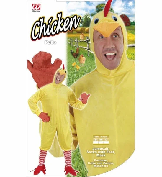 Disfraz de Pollo Amarillo Adultos Widmann