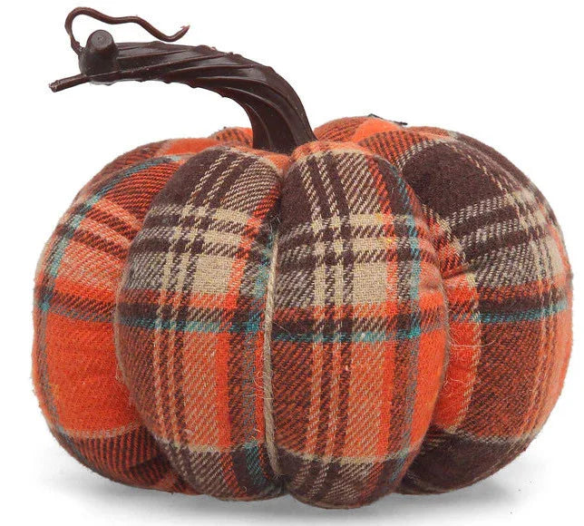 Calabaza Naranja de Cuadros de Algodón Calabaza Atosa