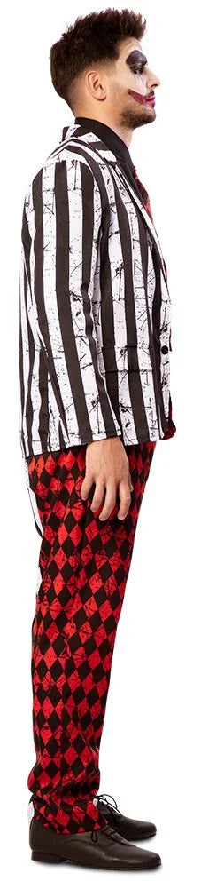 Disfraz de Arlequín Psicópata Elegante para Hombre Joker EuroCarnavales