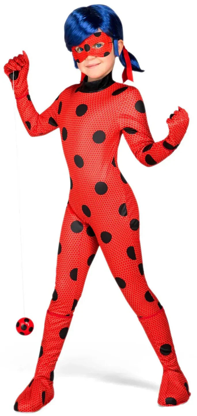 Disfraz de Ladybug Infantil con Accesorios LadyBug y CatNoir Viving