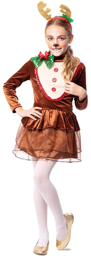 Disfraz de Reno Navideño para Niña Renos EuroCarnavales