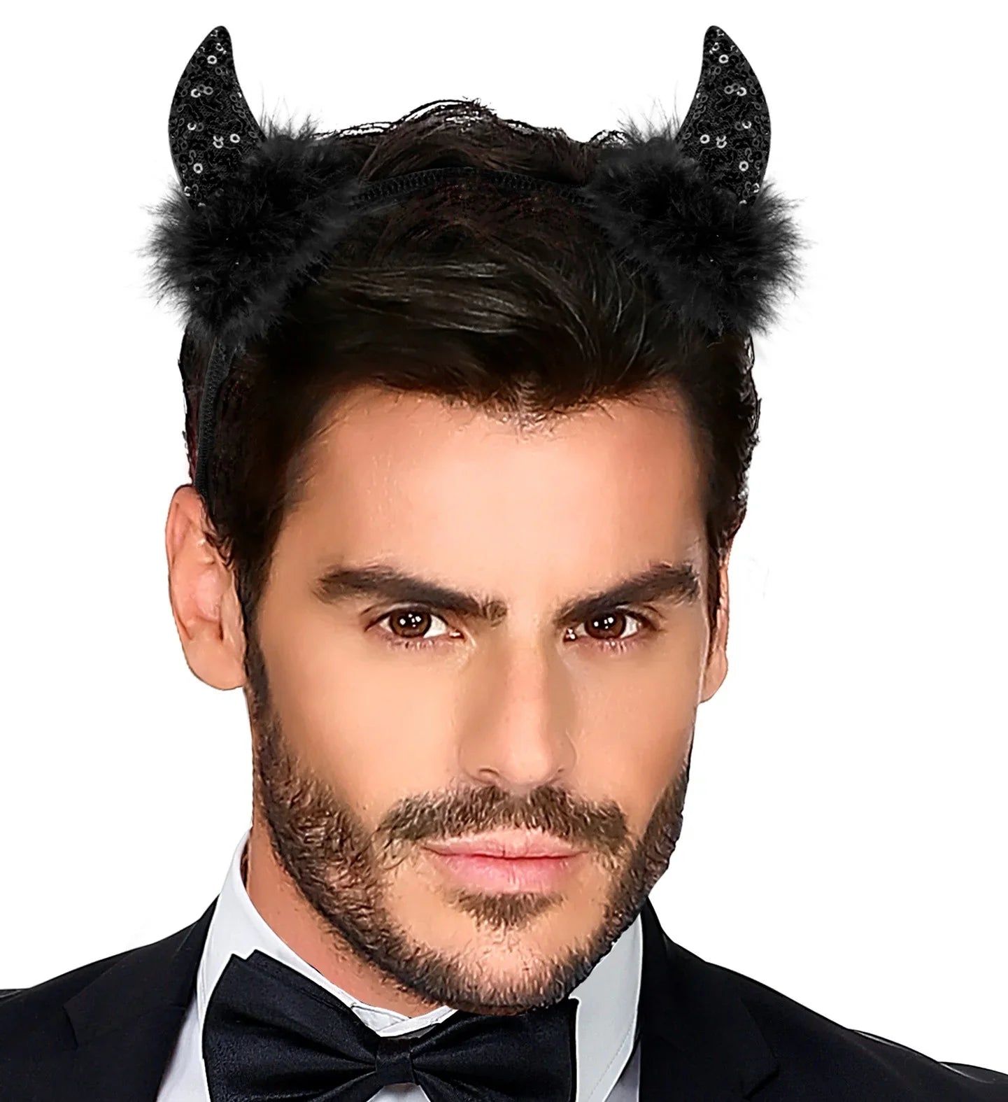 Cuernos de Diablo Negros con Lentejuelas Cuernos de Diablo y Demonio Widmann
