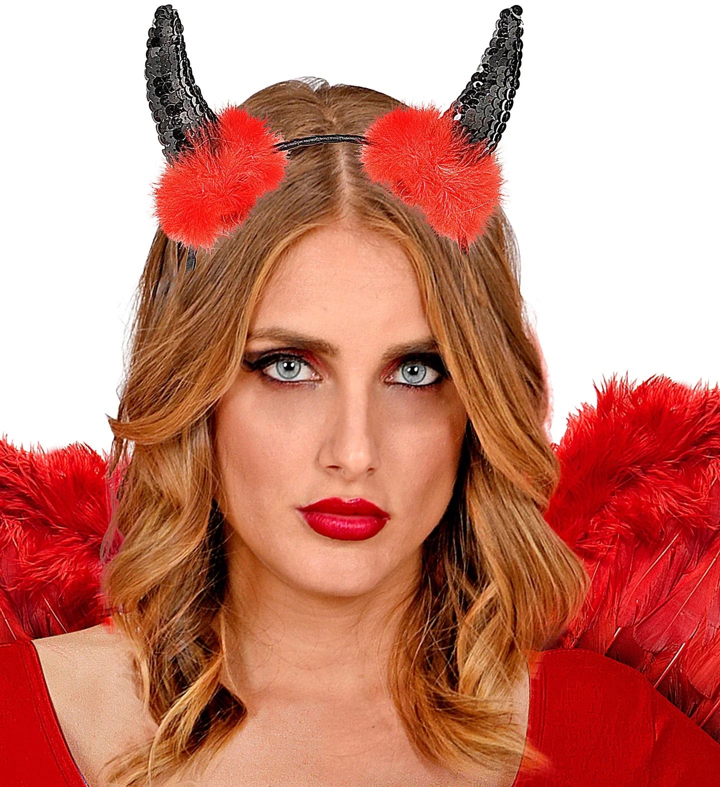 Cuernos de Diablo con Lentejuelas COMPLEMENTOS Widmann