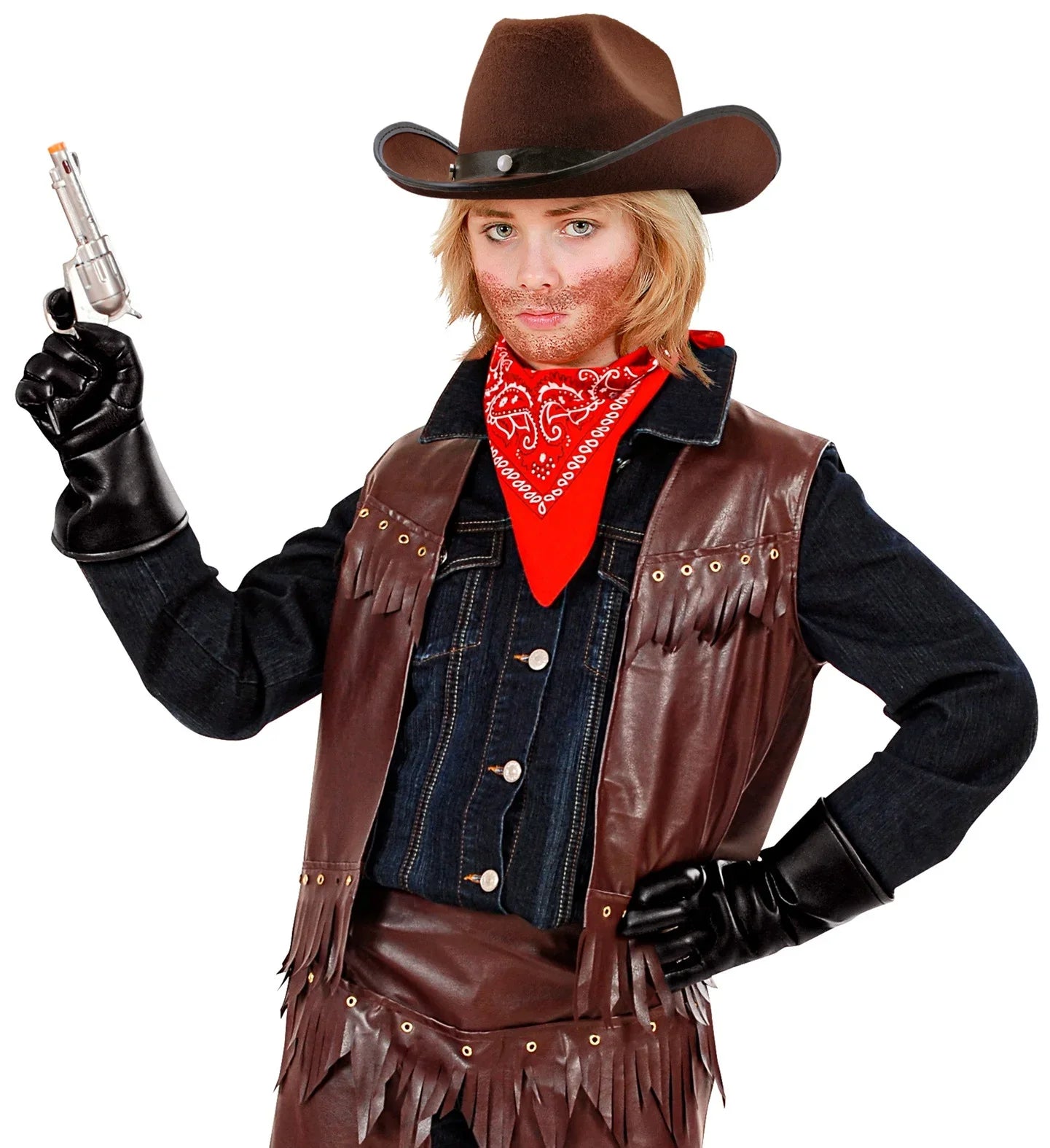 Guantes Negros Infantiles de Polipiel Guantes Widmann