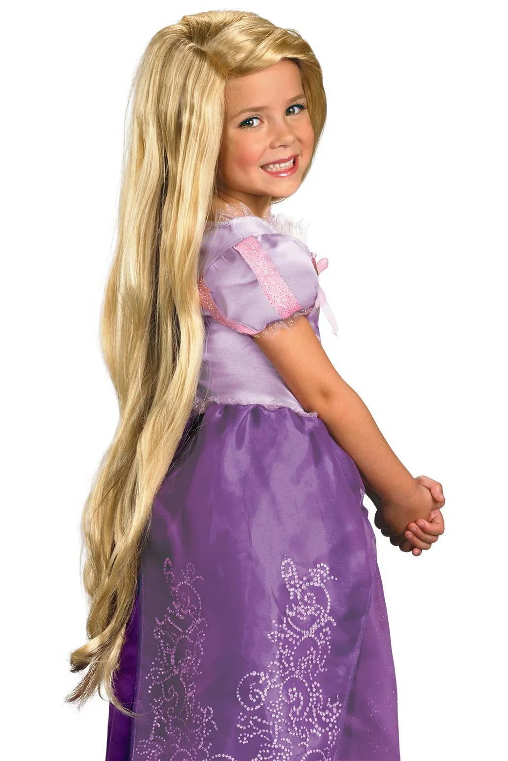 Peluca de Rapunzel Oficial Disney para Niña Princesas y Príncipes Smiffys