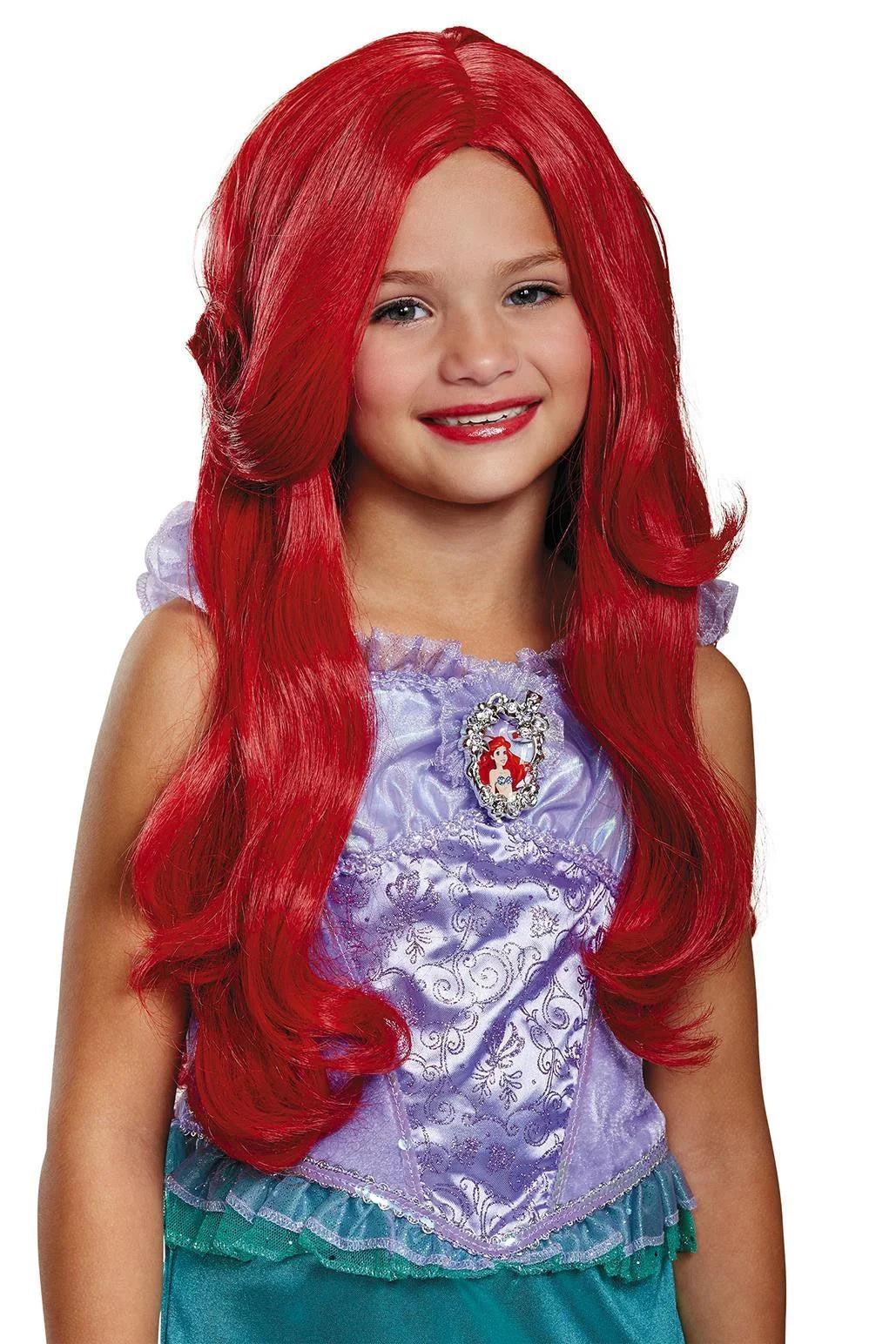Peluca de la Sirenita Ariel Oficial Disney para Niña Sirena Smiffys