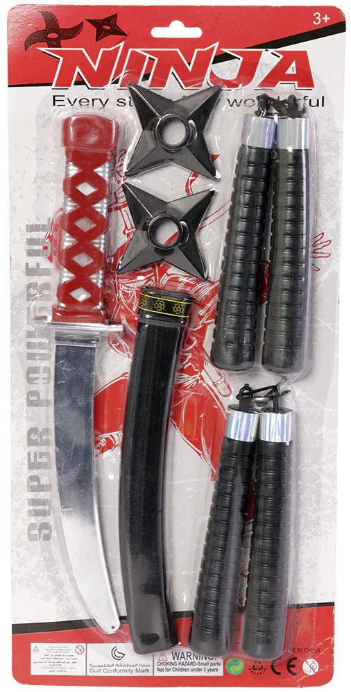 Set de Armas Ninja de 6 Piezas Complementos Orientales EuroCarnavales
