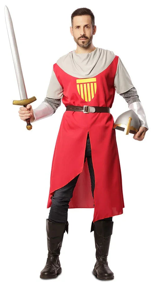 Disfraz de Capitán Trueno para Hombre Caballeros y Cruzados Medievales EuroCarnavales
