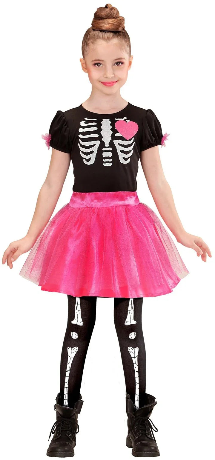 Pantys Negros con Huesos Infantiles Medias y Pantys Widmann