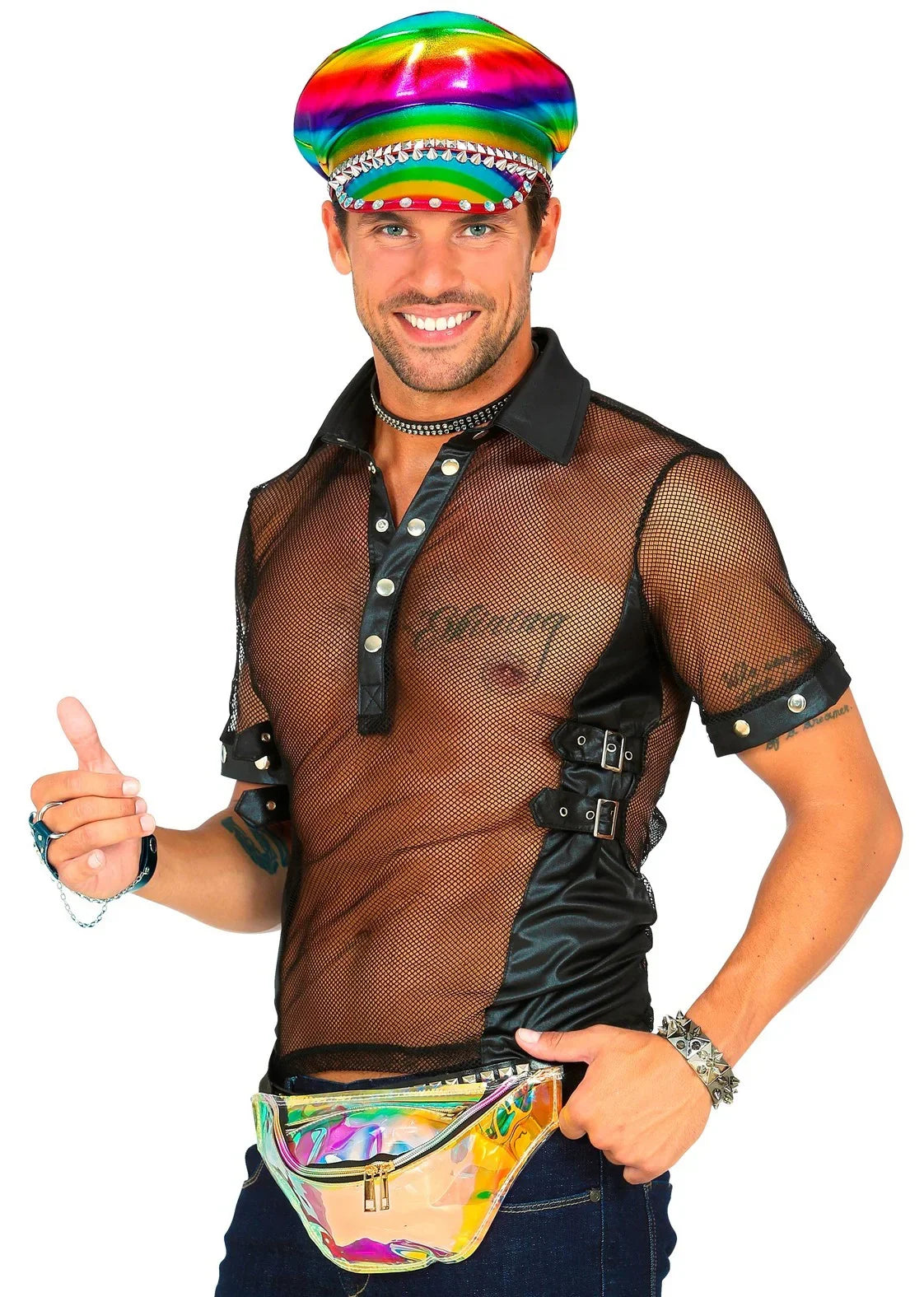 Riñonera Holográfica Estilo Años 80 Años 80 Widmann