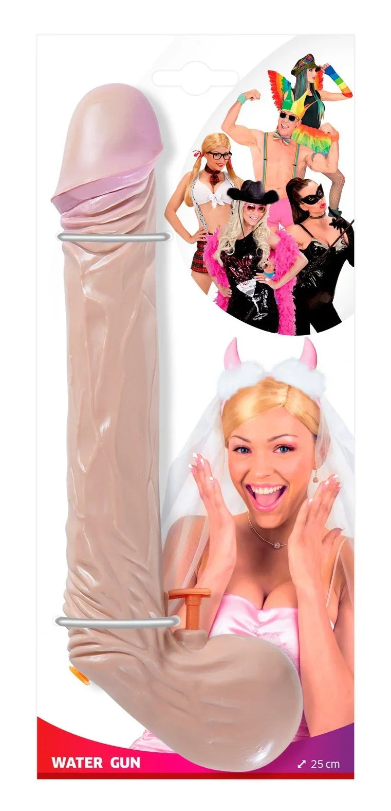 Pistola de Agua con Forma de Pene de 25cm Complementos para Despedidas Partilandia