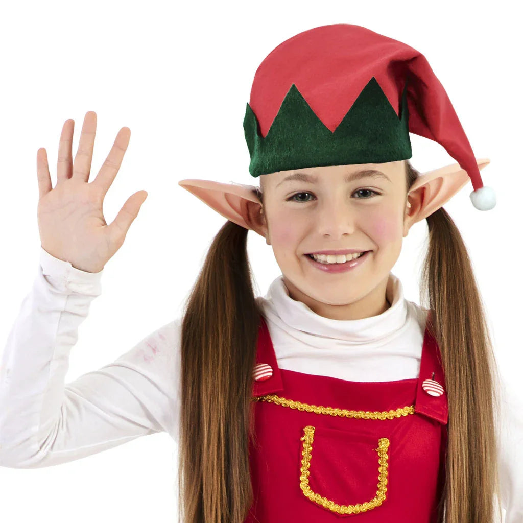 Gorro de Elfo de Navidad Infantil Elfos Navideños EuroCarnavales