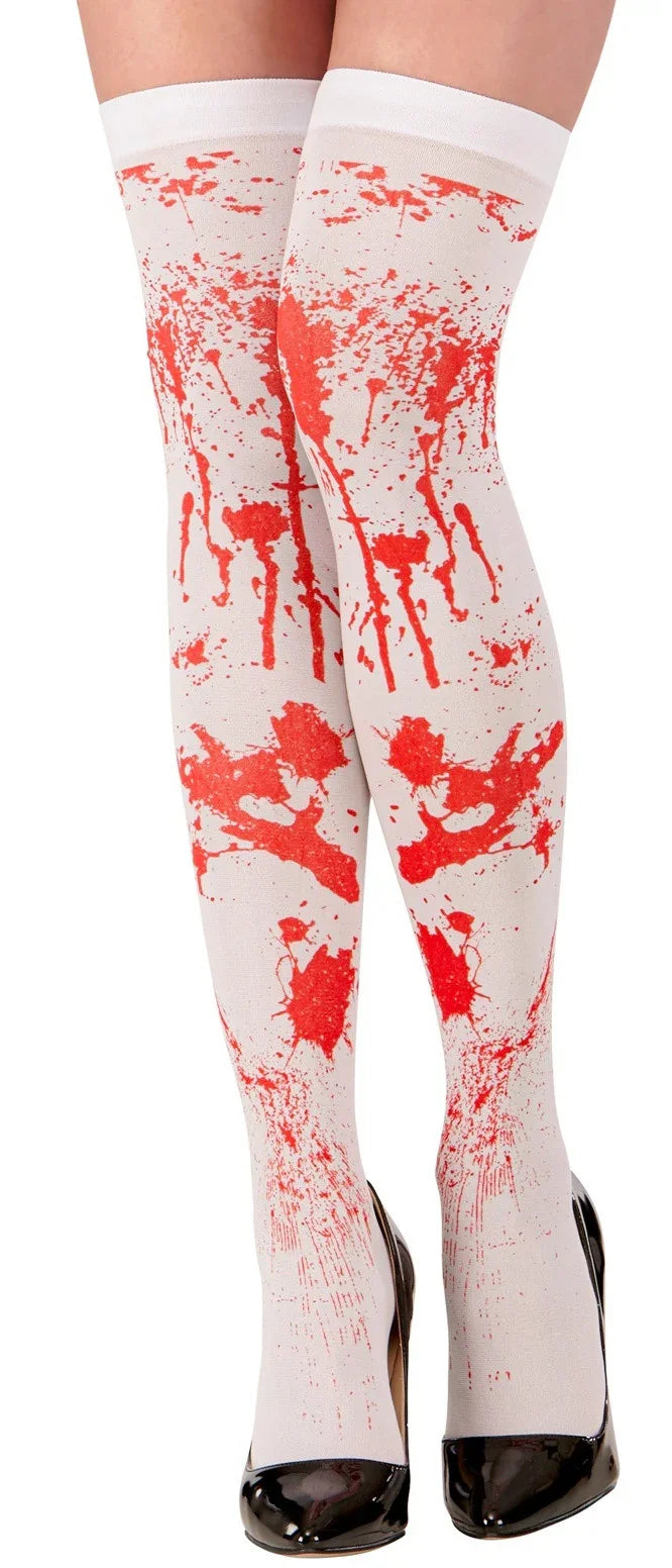 Medias Blancas Sangrientas para Adulto Accesorios Halloween EuroCarnavales