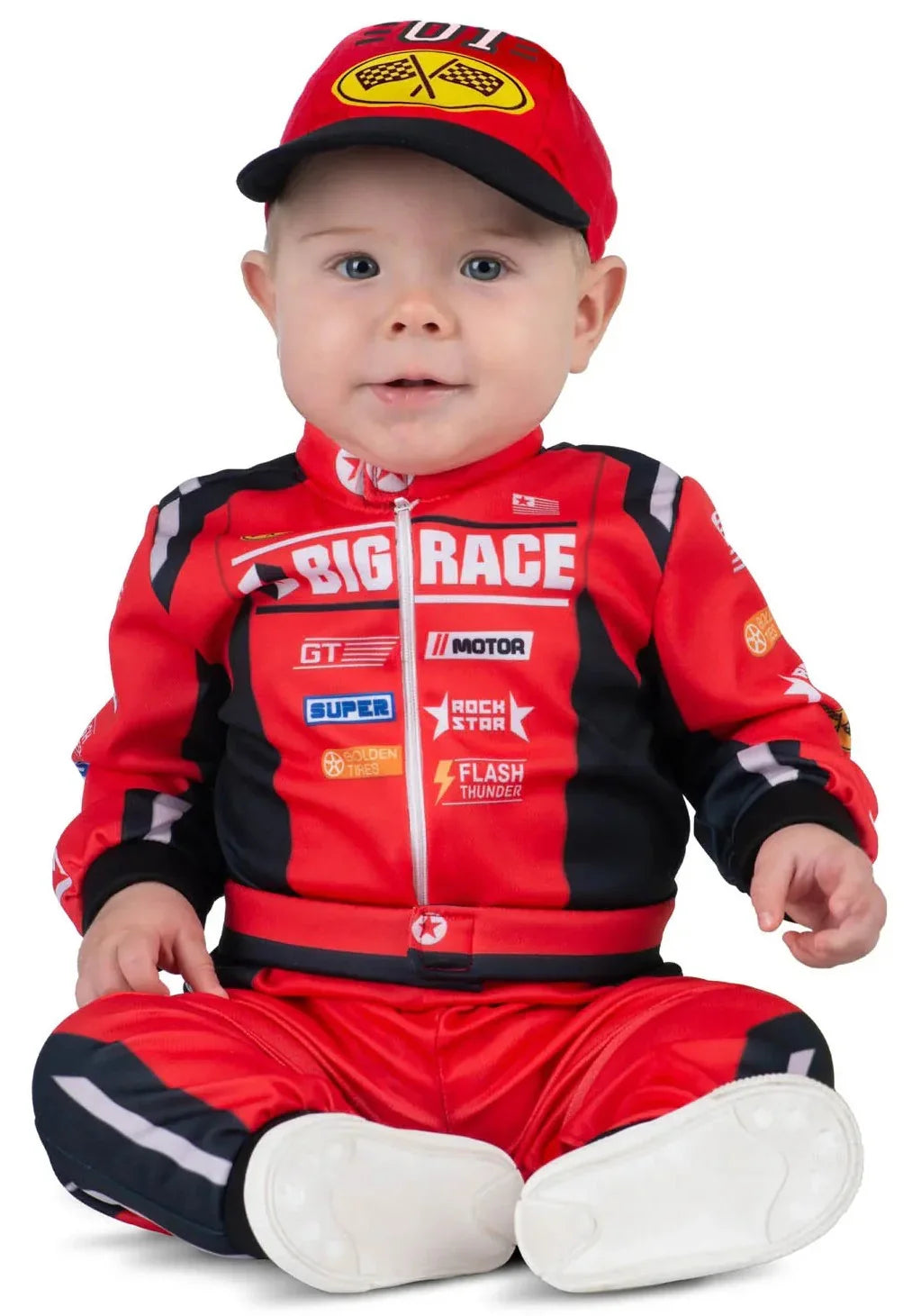 Disfraz de Piloto de Carreras Rojo para Bebé Pilotos de Carreras Viving