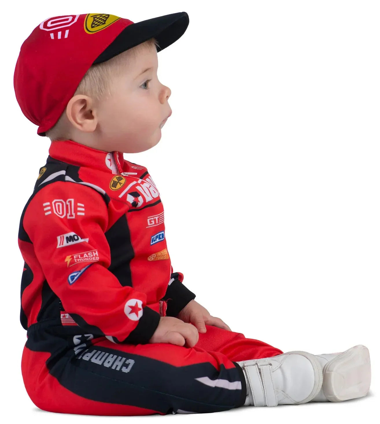 Disfraz de Piloto de Carreras Rojo para Bebé Pilotos de Carreras Viving