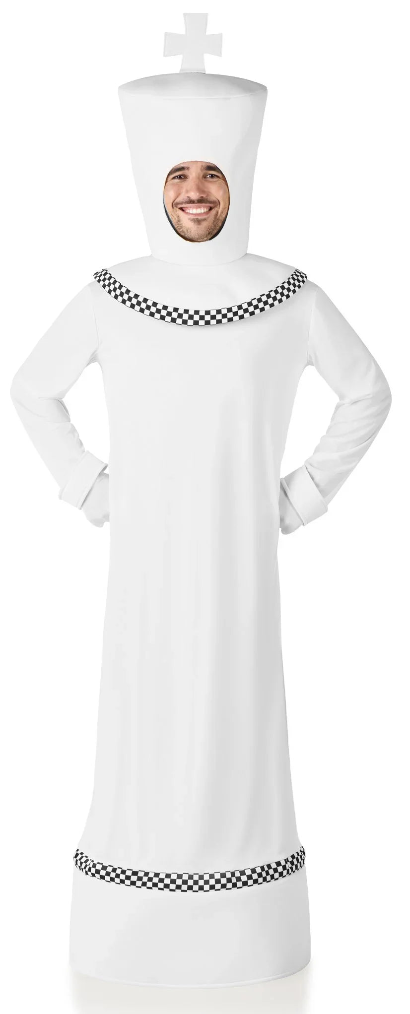 Disfraz de Piezas de Ajedrez Blancas para Adulto Disfraces Originales Kimokawaii