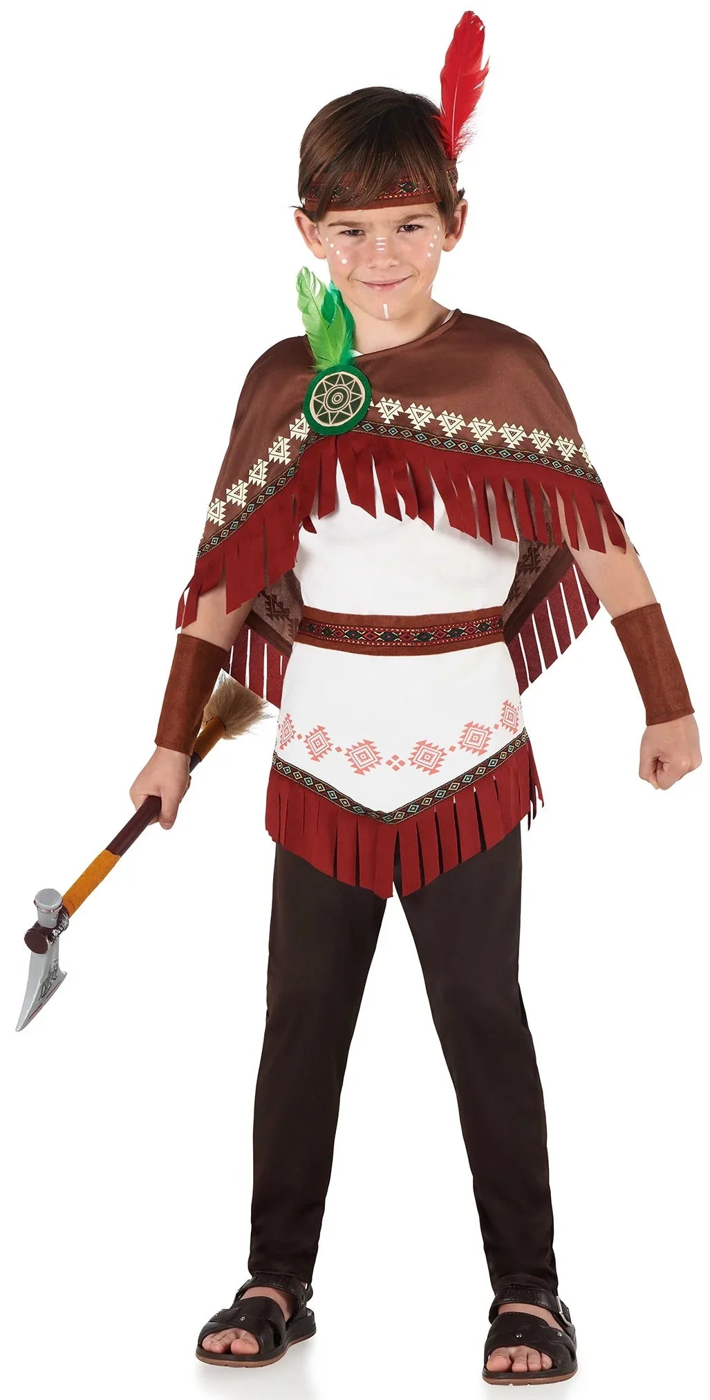 Disfraz de Indio con Capa para Niño Indios Infantiles Kimokawaii