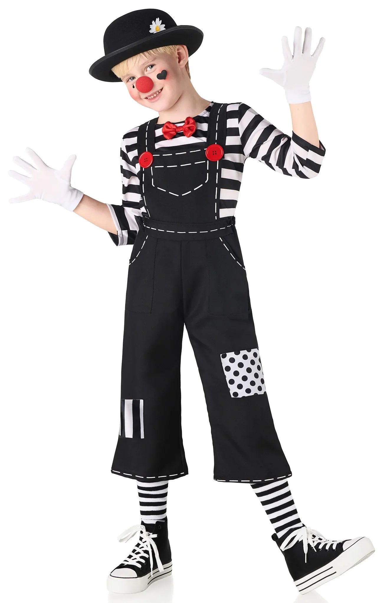 Disfraz de Mimo con Peto Infantil Mimos Infantiles Kimokawaii